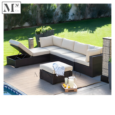 ALISTAIR Modular Outdoor Sofa in PE Rattan Weave.  Customizable Outdoor Sofa
