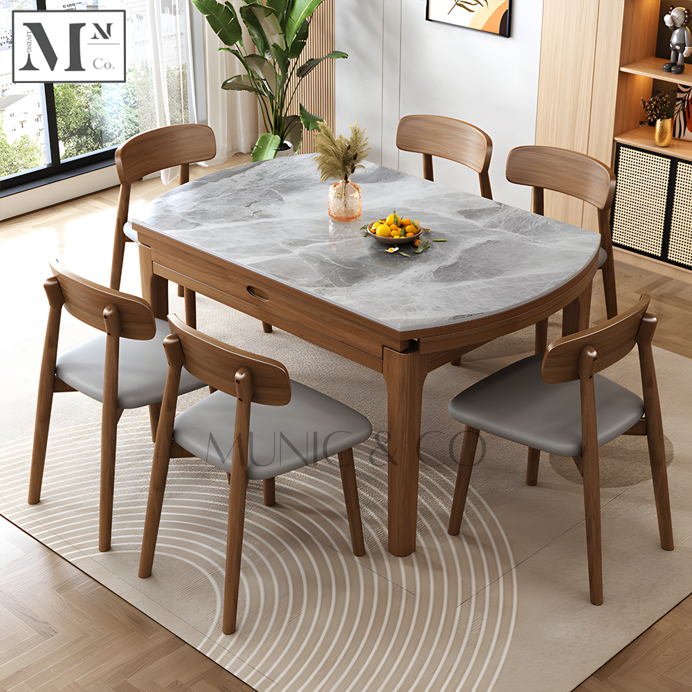 ARIA Scandinavian Sintered Stone Dining Table.  Customizable Table