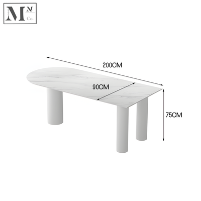 AXEZ Contemporary Sintered Stone Dining Table