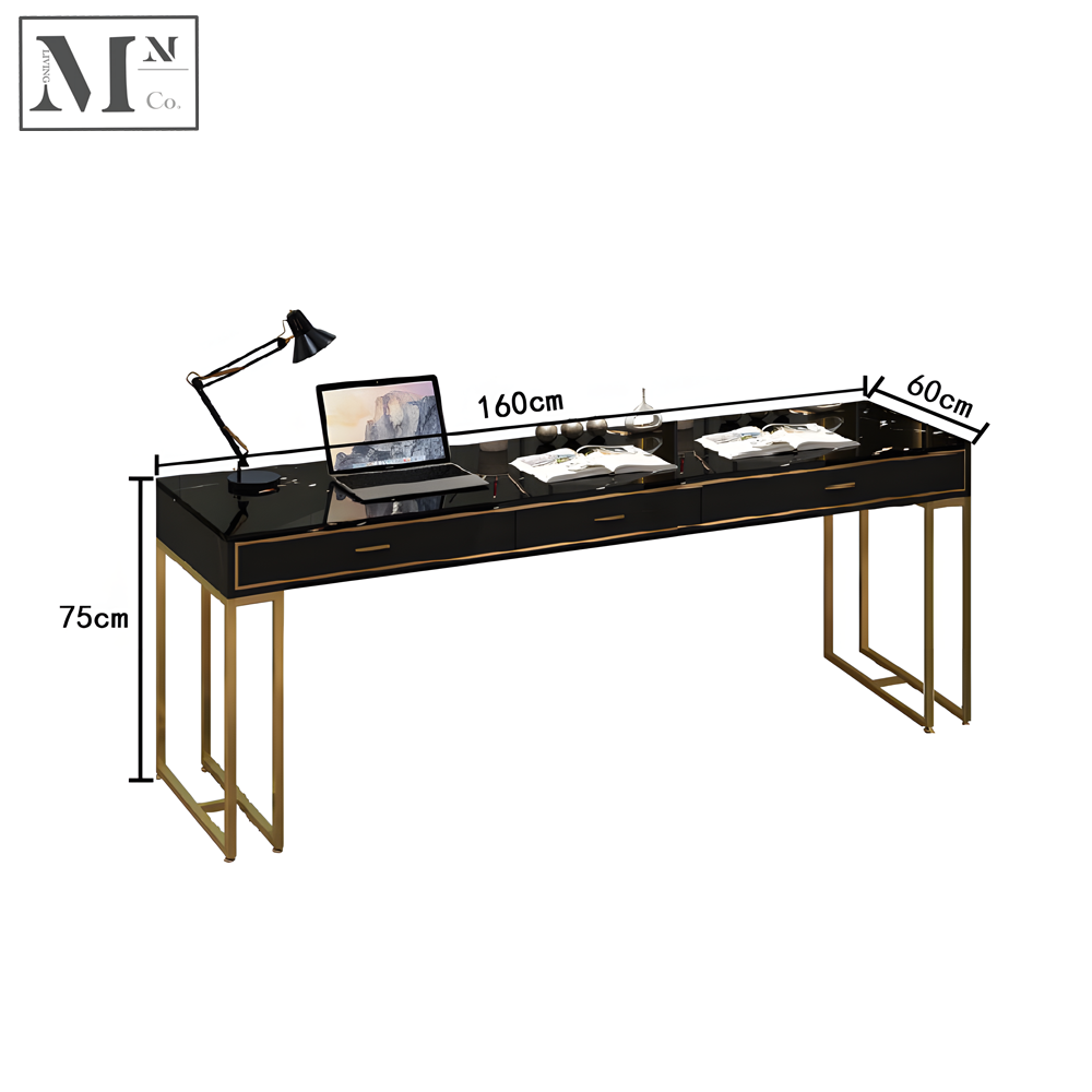 GENEVA Contemporary Marble Study Table