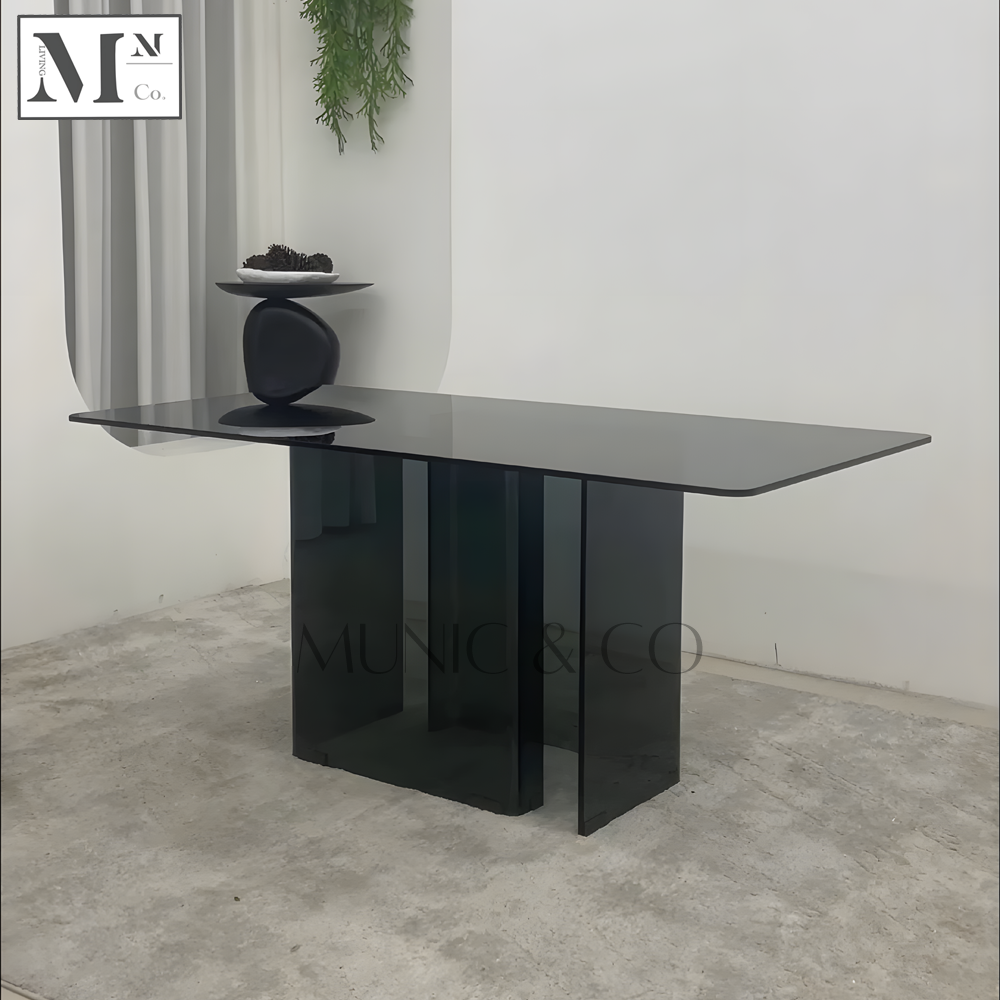 CHANTEL Contemporary Glass Dining Table