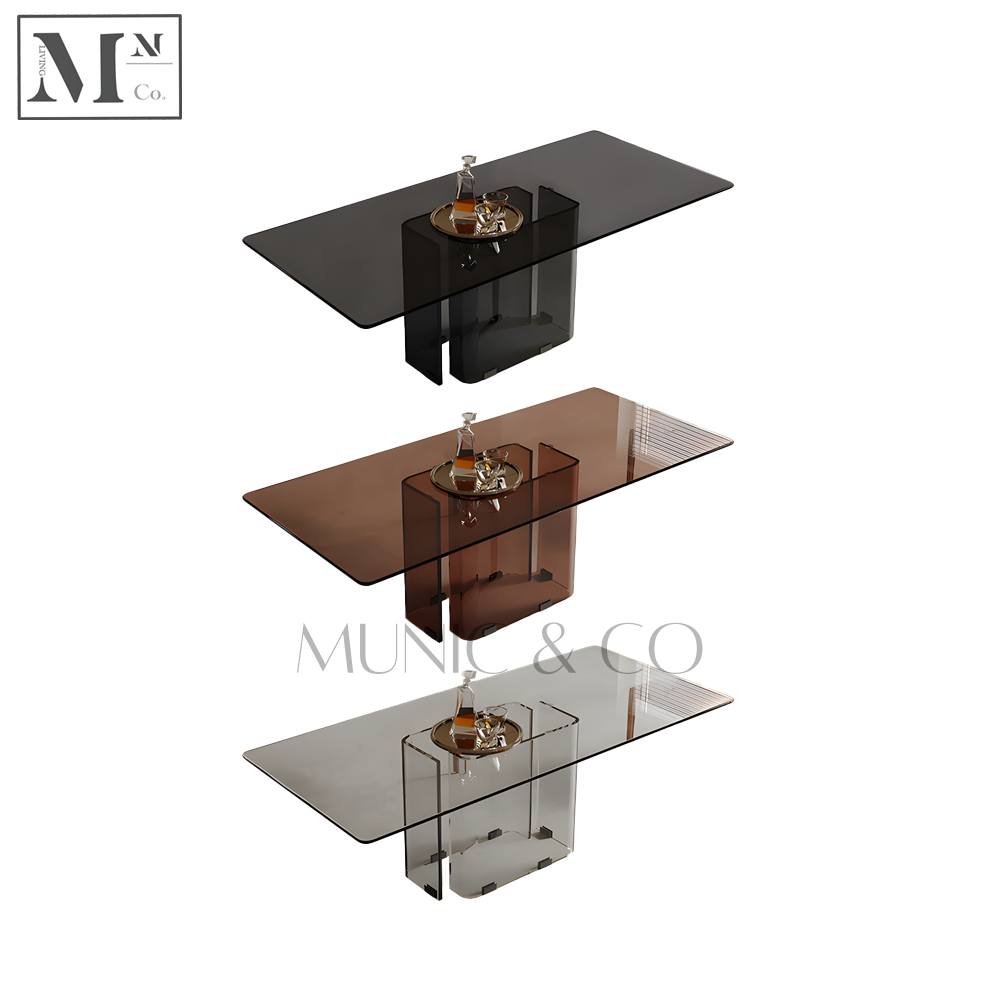 CHANTEL Contemporary Glass Dining Table