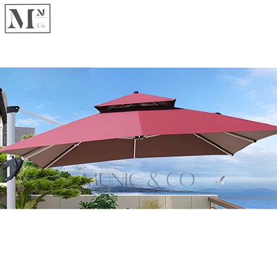 SUNOUT Reinforced Outdoor Parasol with 160kg Round Water-base