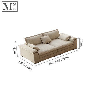 DERVIN Scratch-Resistance Fabric Sofa