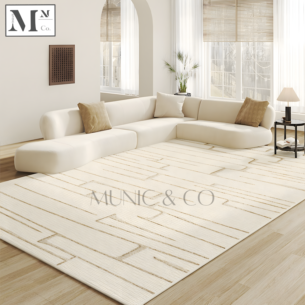 HAIMON Cream Colored Indoor Rugs