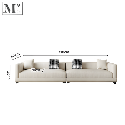 HENDRIK Contemporary Scratch Resistance Waterproof Fabric Sofa in Double and 3 Seater