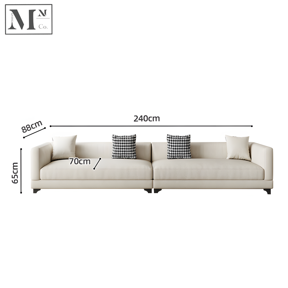 HENDRIK Contemporary Scratch Resistance Waterproof Fabric Sofa in Double and 3 Seater