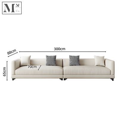 HENDRIK Contemporary Scratch Resistance Waterproof Fabric Sofa in Double and 3 Seater