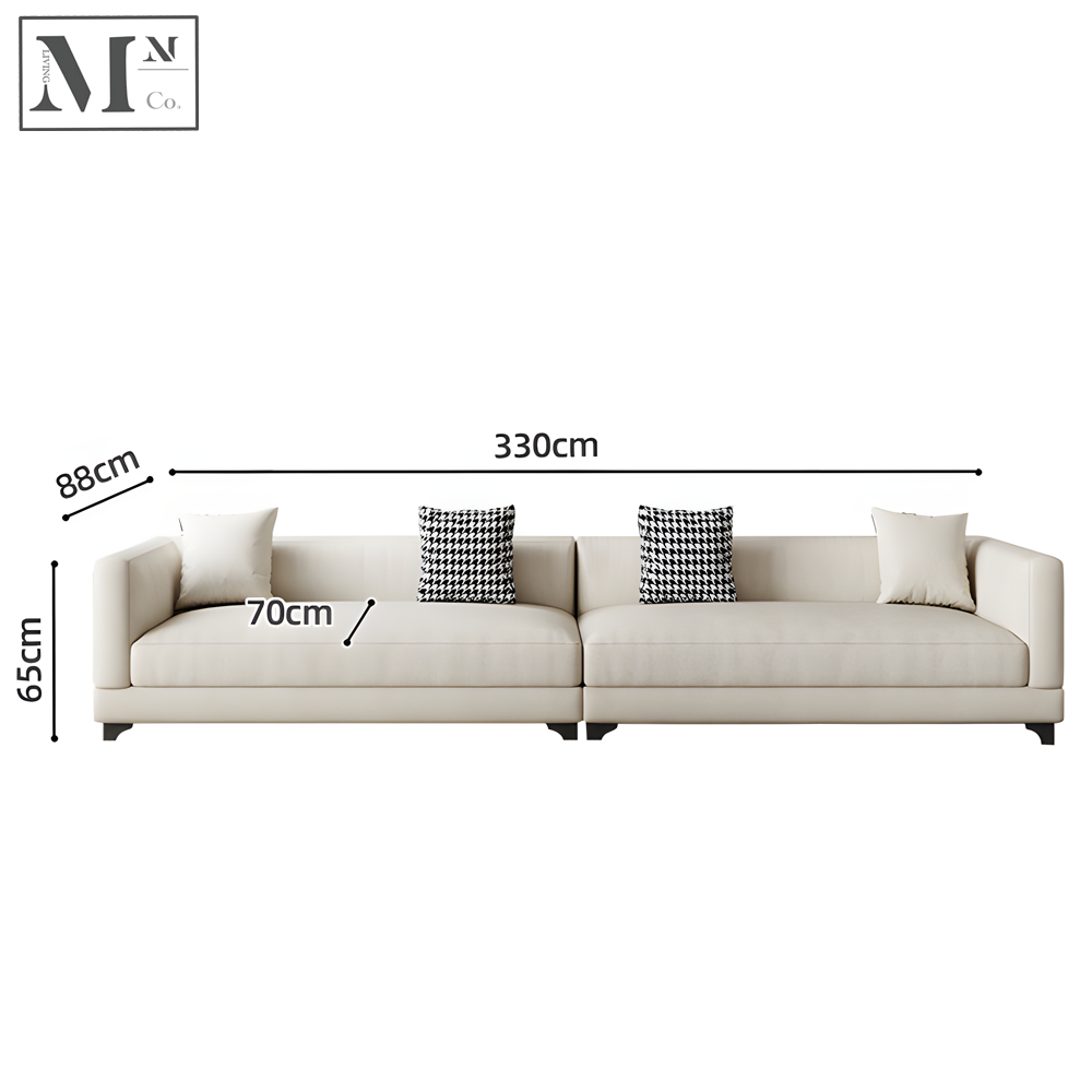 HENDRIK Contemporary Scratch Resistance Waterproof Fabric Sofa in Double and 3 Seater