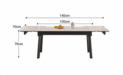 FENZI Modern Sintered Stone Extendable Dining Table