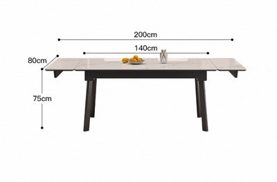 FENZI Modern Sintered Stone Extendable Dining Table