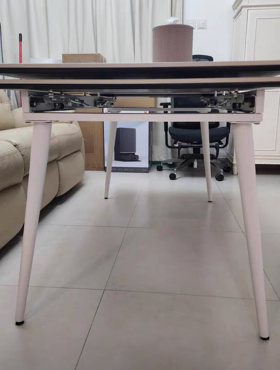 FENZI Modern Sintered Stone Extendable Dining Table
