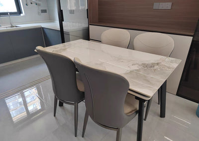 FENZI Modern Sintered Stone Extendable Dining Table