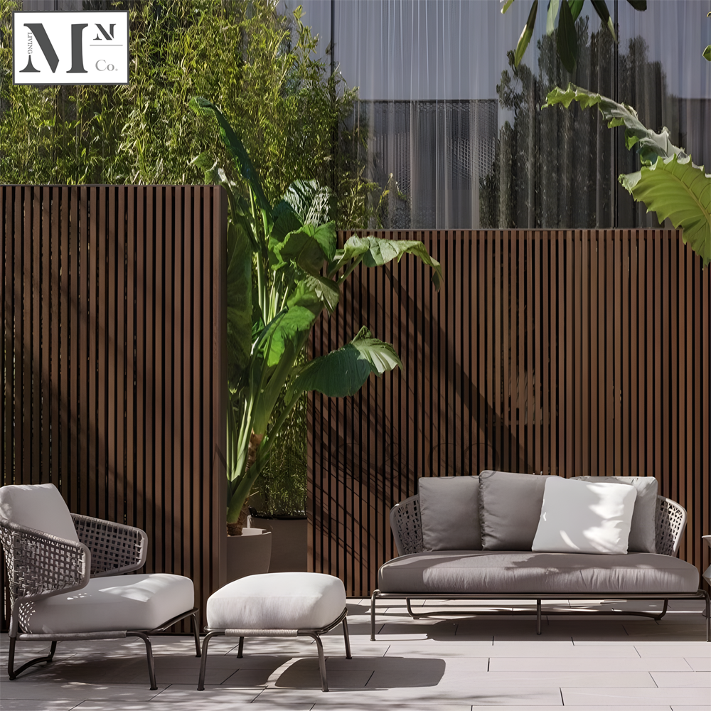 MABELLE Outdoor Seats in PE Rattan Weave. Customizable Outdoor Sofa