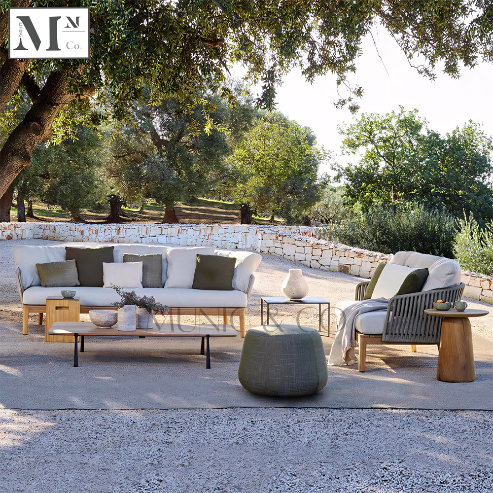 SALINA Outdoor Sofa in Rope Weave. Customizable Outdoor Sofa