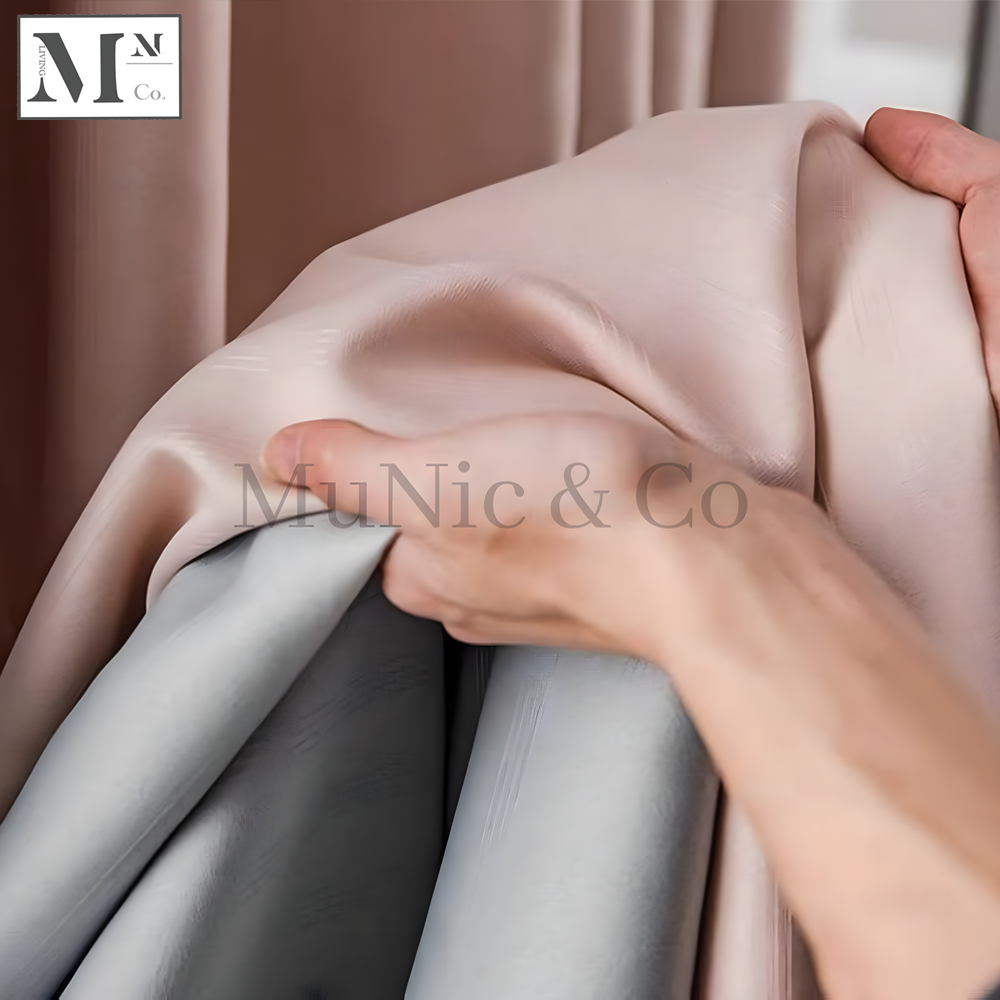 TANCEL DUO COLOR 90%-95% Blackout Curtains. DIY Made-To-Measure Blackout Curtains in 12 Days.