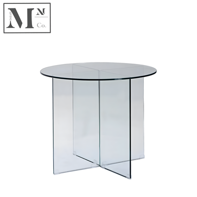 CEKOP Contemporary Round Glass Dining Table