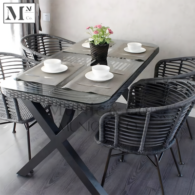 NATURA Petite Table Chair Set. PE Rattan Outdoor Chair and Table