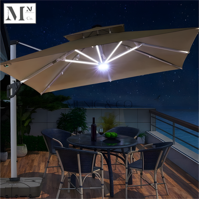 TITAN Reinforced Outdoor 3m -4m Parasol with 300kg Base and Press Fit Handle