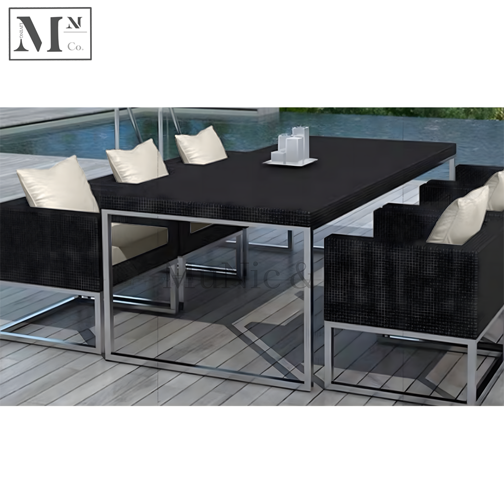 LUCERNE Dining Set. PE Rattan Outdoor Dining Set