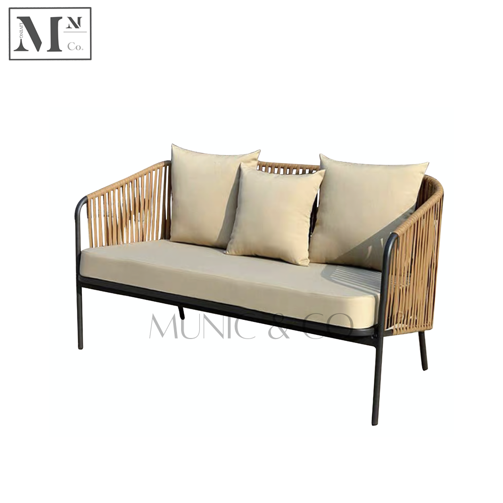 DLOR Outdoor Sofa in Rope Weave