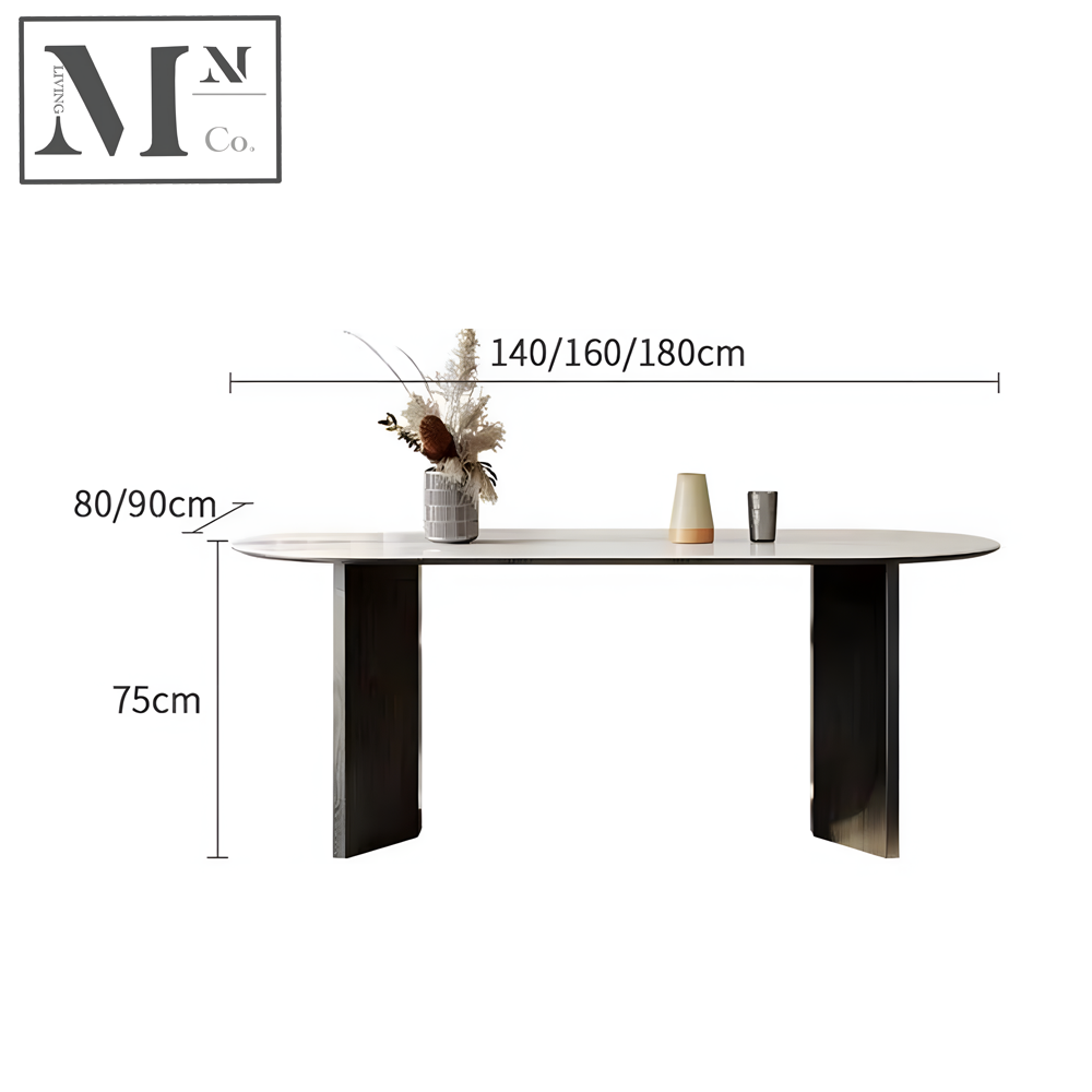 AMO Japandi Sintered Stone Dining Table
