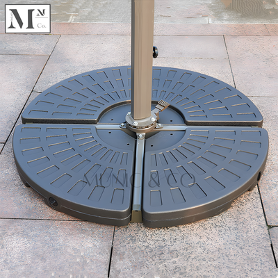 SUNOUT Reinforced Outdoor Parasol with 160kg Round Water-base