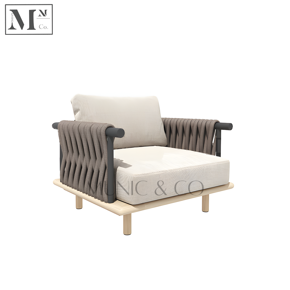 VANEZIA Outdoor Sofa and Indoor Sofa in Rope Weave