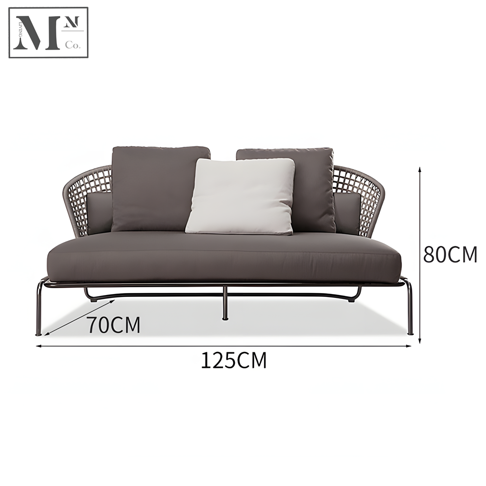 MABELLE Outdoor Seats in PE Rattan Weave. Customizable Outdoor Sofa