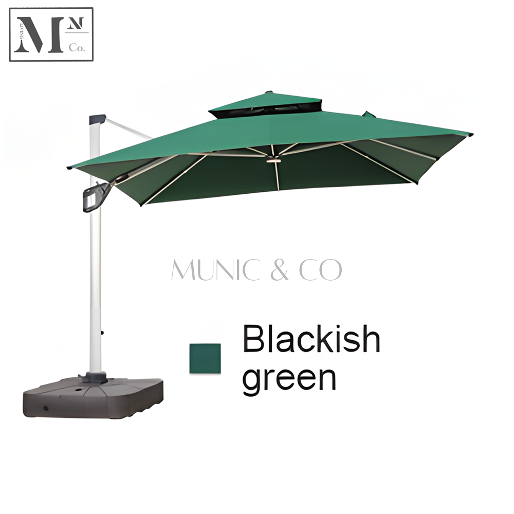 TITAN Reinforced Outdoor 3m -4m Parasol with 300kg Base and Press Fit Handle