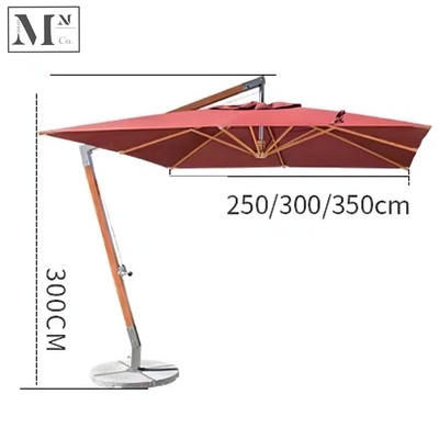 SPACE Reinforced Outdoor Parasol with 160Kg Marble Base