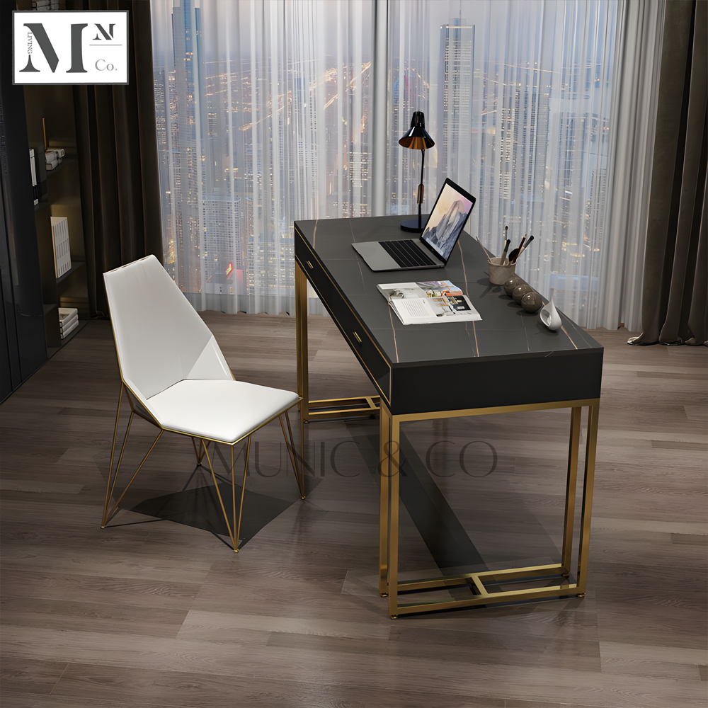 GENEVA Contemporary Marble Study Table