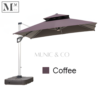 TITAN Reinforced Outdoor 3m -4m Parasol with 300kg Base and Press Fit Handle