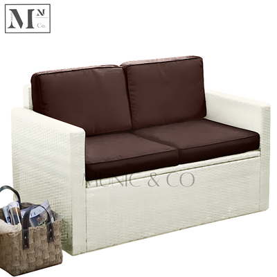 HOGAN Outdoor Storage Sofa in PE Rattan