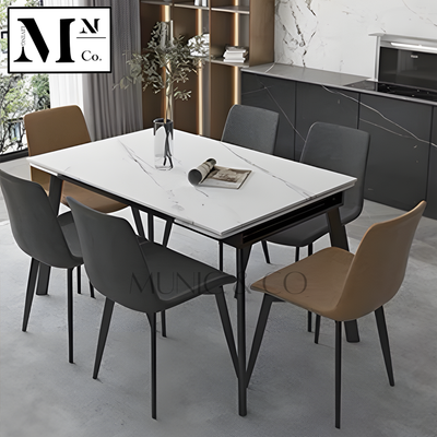 CHEZZ Modern Sintered Stone Extendable Dining Table