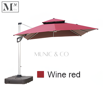 TITAN Reinforced Outdoor 3m -4m Parasol with 300kg Base and Press Fit Handle