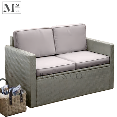 HOGAN Outdoor Storage Sofa in PE Rattan