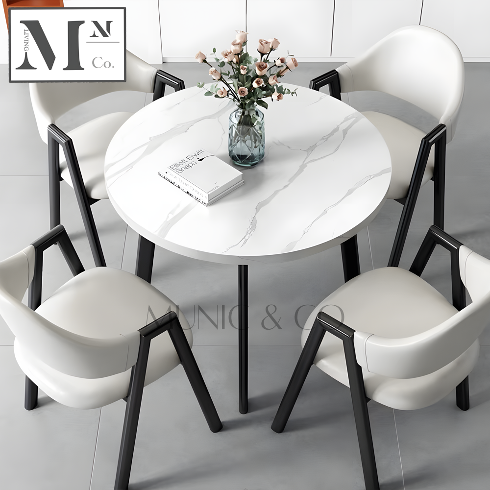 ADEN Sintered Stone Dining Table. Cafe Table Set