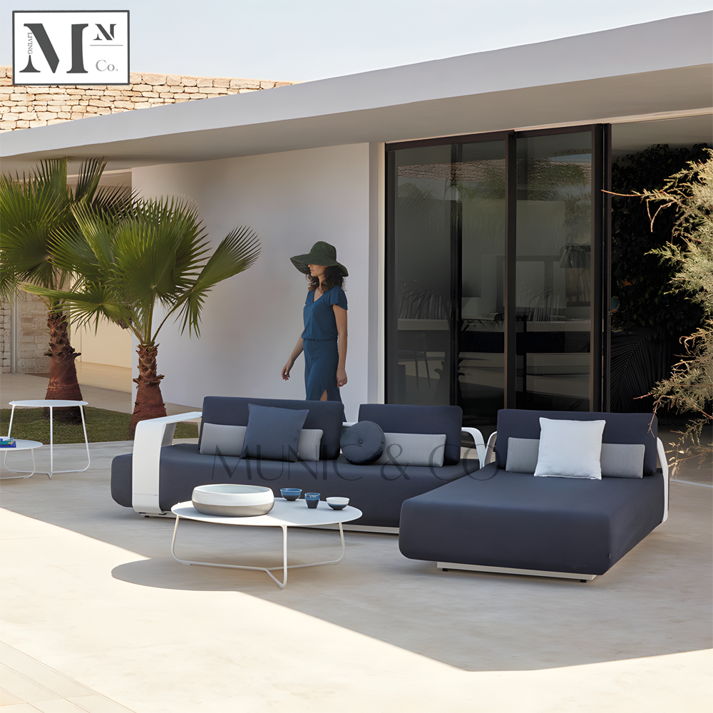 NATHANE Outdoor Sofa in Metal Frame