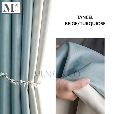 TANCEL DUO COLOR 90%-95% Blackout Curtains. DIY Made-To-Measure Blackout Curtains in 12 Days.