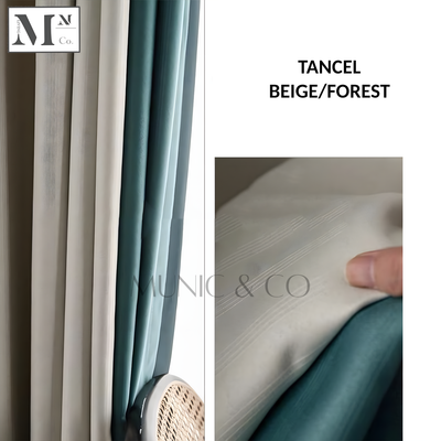 TANCEL DUO COLOR 90%-95% Blackout Curtains. DIY Made-To-Measure Blackout Curtains in 12 Days.