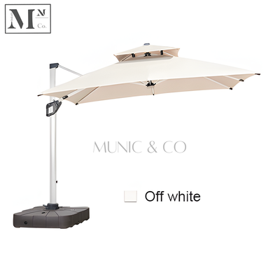 TITAN Reinforced Outdoor 3m -4m Parasol with 300kg Base and Press Fit Handle