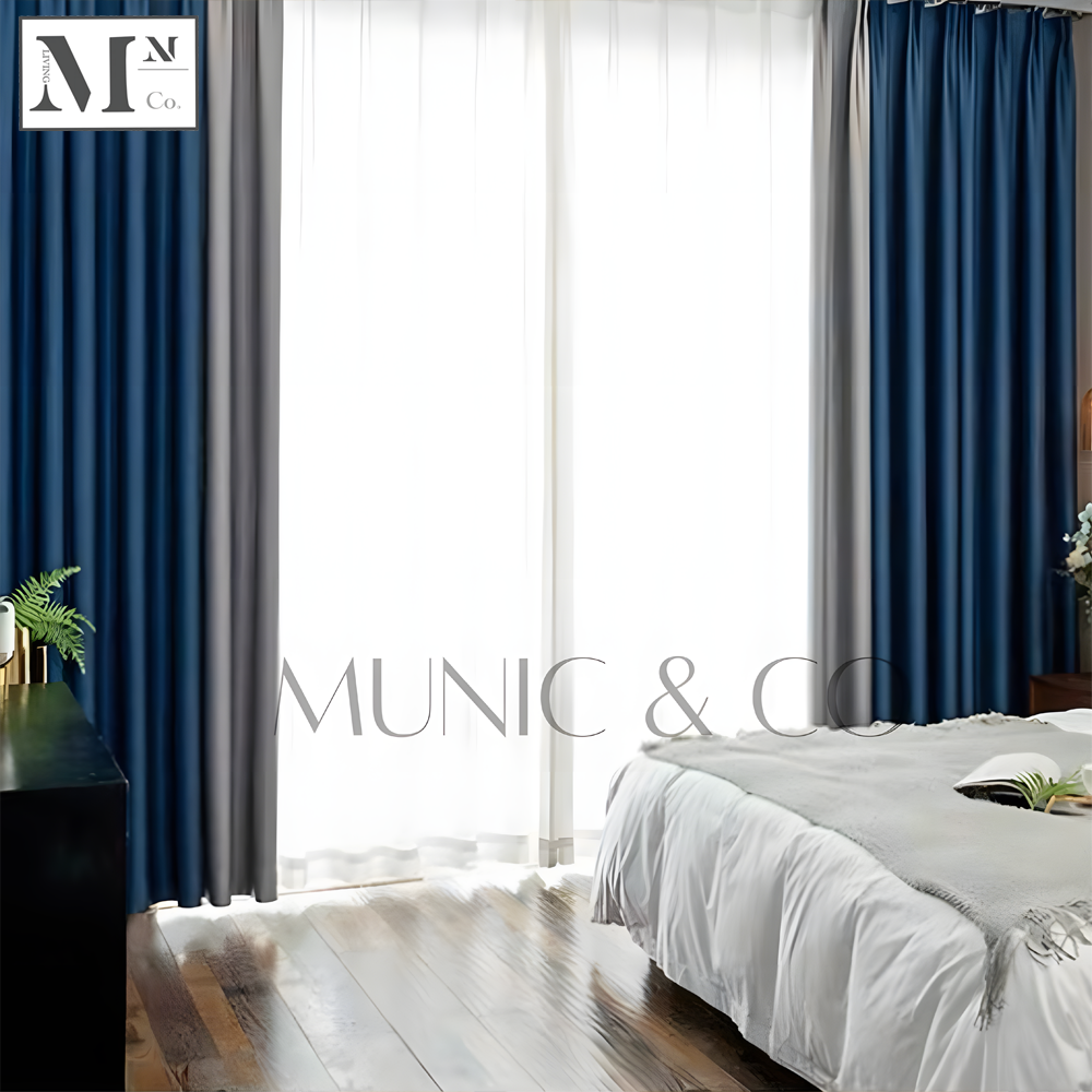 LINKO 85% Blackout Curtains.  Lined Satin Polyester Night Curtains. DIY Made-To-Measure Blackout Curtains in 12 Days.
