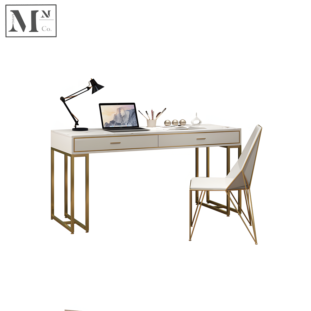 GENEVA Contemporary Marble Study Table