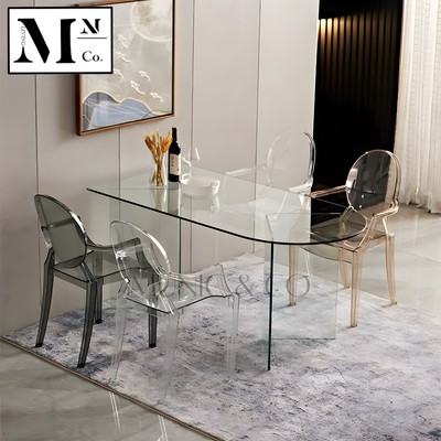 AVA Sleek Glass Dining Table