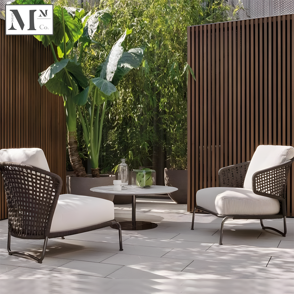 MABELLE Outdoor Seats in PE Rattan Weave. Customizable Outdoor Sofa