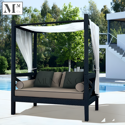 STAN Outdoor Sofa Bed in Rattan Weave