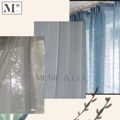 FUNKO Colored Sheer Curtains. DIY Made-To-Measure Day Curtains