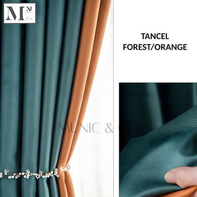 TANCEL DUO COLOR 90%-95% Blackout Curtains. DIY Made-To-Measure Blackout Curtains in 12 Days.