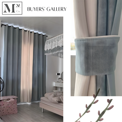 LINKO 85% Blackout Curtains.  Lined Satin Polyester Night Curtains. DIY Made-To-Measure Blackout Curtains in 12 Days.